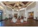 Grand lobby with high ceilings, elegant lighting, and comfortable seating areas at 805 Montrose Dr # 203, Venice, FL 34293