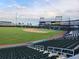 View of the baseball field from stadium seating at CoolToday Park, the spring training home of the Atlanta Braves at 13892 Alafaya St, Venice, FL 34293