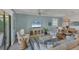 Light and airy living room with coastal decor, comfortable seating, and bright natural light at 10181 Colubrina Dr, Venice, FL 34293