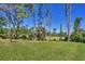 Lush green lawn and natural Florida vegetation at 1449 Overhead St, North Port, FL 34288