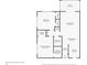 Floor plan featuring a living room, kitchen, lanai, primary bedroom, and bathroom at 200 The Esplanade N # B10, Venice, FL 34285
