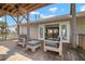 Back deck with sliding glass doors into the living room at 397 Flamingo Dr, Venice, FL 34285