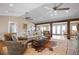 Spacious living room with high ceilings and open layout at 397 Flamingo Dr, Venice, FL 34285
