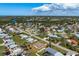 Expansive aerial view of a neighborhood with river access, highlighting the home's convenient location and community at 4784 Argonaut Rd, Venice, FL 34293