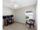 Bright office space with desk and chair, perfect for working from home or studying at 5194 Layton Dr, Venice, FL 34293