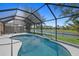 Screened pool with a beautiful lake view at 5194 Layton Dr, Venice, FL 34293