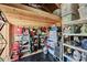 Interior shot of shed, showing organizational shelving and storage options at 6665 Keystone Ct, North Port, FL 34287