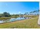 Scenic view of the community pond at 351 Carlino Dr, Nokomis, FL 34275