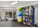 Well-equipped community gym with free weights and exercise equipment at 100 Central Ave # D509, Sarasota, FL 34236