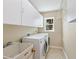 Functional laundry room with modern appliances, cabinetry, and a utility sink at 1358 Ewing St, Nokomis, FL 34275