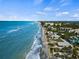 Aerial view of beautiful beachfront property, with direct access to the Gulf Coast beach at 4074 N Beach Rd # Ctg5, Englewood, FL 34223