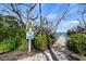 Sign for the private dock for the Pelican Shore Cottages at 4074 N Beach Rd, Englewood, FL 34223