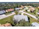 Sprawling aerial view of a neighborhood with well-manicured lawns and mature trees at 446 Pendleton Ct, Venice, FL 34292