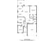 Detailed floor plan of the home showing the layout of the living room, kitchen, bedrooms and bathrooms at 446 Pendleton Ct, Venice, FL 34292