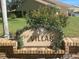 The Villas signage in front of the property, indicating its location in a friendly and welcoming community at 446 Pendleton Ct, Venice, FL 34292