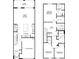 Detailed floor plan showcasing the layout of the home's two stories and room dimensions at 10719 Ironwood Tree Way, San Antonio, FL 33576