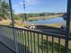 View from screened balcony of golf course and pond at 7234 Cedar Hollow Cir # 7234, Bradenton, FL 34203