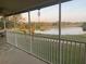 Screened balcony overlooking golf course and pond at 7234 Cedar Hollow Cir # 7234, Bradenton, FL 34203