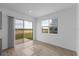 Bright dining area with sliding doors leading to a patio at 17355 Peregrine Way, Punta Gorda, FL 33982