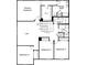 Second-floor plan featuring four bedrooms, two bathrooms, and a loft at 37488 Williamette Way, Zephyrhills, FL 33540