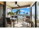 Waterfront balcony with patio furniture and bay views at 6268 Palma Del Mar S Blvd # 204, St Petersburg, FL 33715