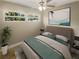 Spacious bedroom with large windows and neutral decor at 4185 Barracuda Se Dr, St Petersburg, FL 33705