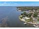 Waterfront home showcasing expansive water views and lush landscaping at 200 Colony Point S Rd, St Petersburg, FL 33705