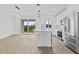 Modern kitchen with stainless steel appliances and island at 10071 Kingsville Dr, Port Charlotte, FL 33981