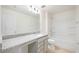 Bathroom with granite vanity and shower/tub combo at 37736 Yukon Dr, Zephyrhills, FL 33540