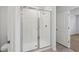 Clean shower with glass enclosure at 7760 Gilchrist Springs Dr, Parrish, FL 34219