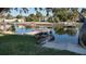 View of the canal from the backyard at 14914 Capri Ln, Hudson, FL 34667