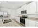 Modern kitchen featuring stainless steel appliances and granite countertops at 14045 Crutchfield Ct, Parrish, FL 34219