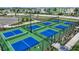 Six well-maintained pickleball courts at 1564 Laurel Brook Ln, Port Charlotte, FL 33953