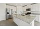 Modern kitchen featuring stainless steel appliances and granite countertops at 31698 Wild Grape Ln, Brooksville, FL 34602