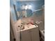 Bathroom with toilet, sink, and vanity at 3741 Baden Dr, Holiday, FL 34691