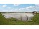Serene pond view with lush green grass at 117 Runaway Field Ave, Nokomis, FL 34275