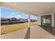 Covered patio overlooks a canal with water access and neighboring homes at 1044 Signet Dr, Apollo Beach, FL 33572