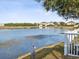 Serene lake view with birds and lush greenery at 1831 Cameron Ct, New Port Richey, FL 34655