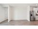 Open concept kitchen with stainless steel appliances and tile flooring at 14036 Crutchfield Ct, Parrish, FL 34219