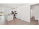 Modern kitchen with island, stainless steel appliances and breakfast bar at 14036 Crutchfield Ct, Parrish, FL 34219