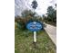 Sign for the Clymer Park Art Walk at 2514 Beach S Blvd, Gulfport, FL 33707