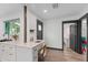 Kitchen with island, desk area and bath access at 2514 Beach S Blvd, Gulfport, FL 33707