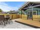 Patio area with seating and wood deck at 2514 Beach S Blvd, Gulfport, FL 33707