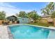 Large, refreshing pool with ample patio space for relaxation at 2514 Beach S Blvd, Gulfport, FL 33707
