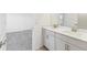 Double vanity bathroom with modern finishes at 13868 Richland Gulf Cir, Parrish, FL 34219