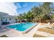 Relaxing pool area with patio furniture at 1344 Springdale St, Clearwater, FL 33755