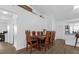 Formal dining area with dark wood table and chairs at 4003 Fontana Pl, Valrico, FL 33596