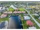 Bird's eye view of canal front homes at 818 Via Tripoli, Punta Gorda, FL 33950