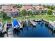 Luxury waterfront community with private boat docks and lush landscaping at 818 Via Tripoli, Punta Gorda, FL 33950