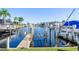 Private boat dock with lift and canal access at 818 Via Tripoli, Punta Gorda, FL 33950